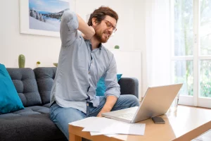 work from home ergonomic assessment & workstation setup